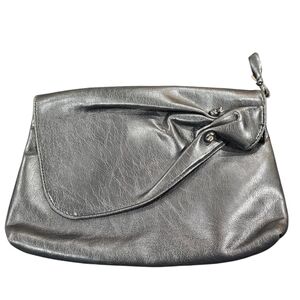 Chic Black Leather Clutch